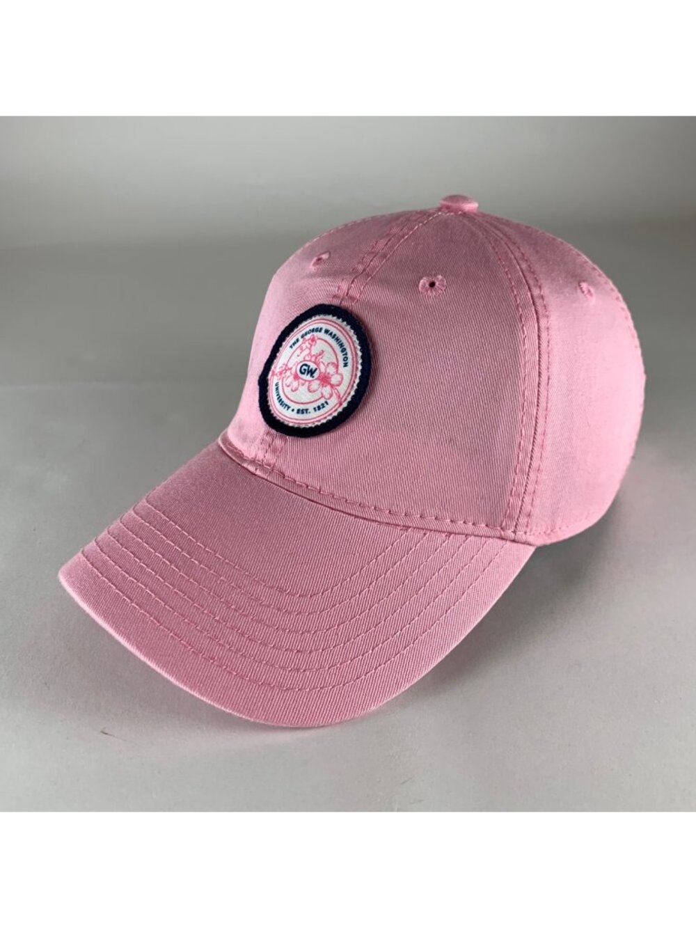 The George Washington University Womens Pink Legacy Relaxed Fit Strapback Hat